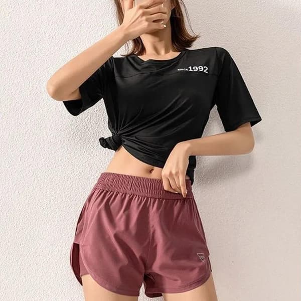 Yogashorts Kvinner Trening Elastisk Løpe Trening Kort Leggings B M