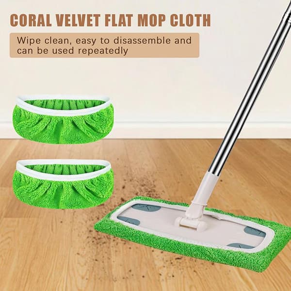 2 st återanvändbara moppdynor med hög vattenabsorption och ultrafin A6