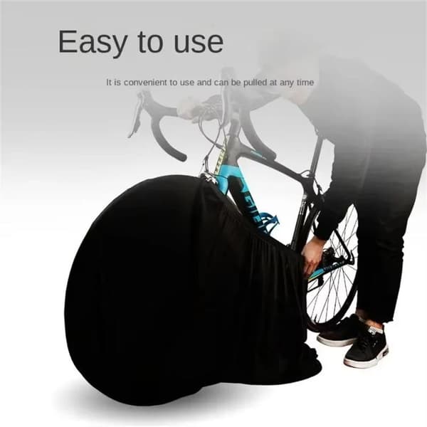 Cykelöverdrag Cykelskyddsutrustning Anti-dammhjul Black