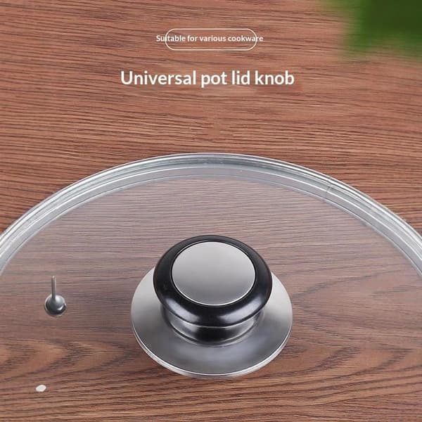1/2 sett erstatningsknott håndtak rustfritt stål lokkknott for glass A1