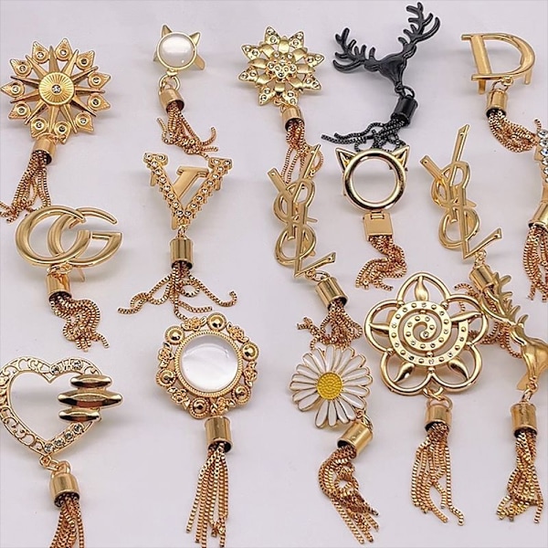 Udsøgt Metal Spænde Pung Hat Decor Med Tassel DIY læder 01