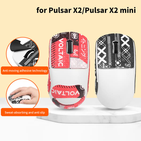 Halkfri musdekal för Pulsar Xlite X2/X2 MINI Mouse Grip T A9
