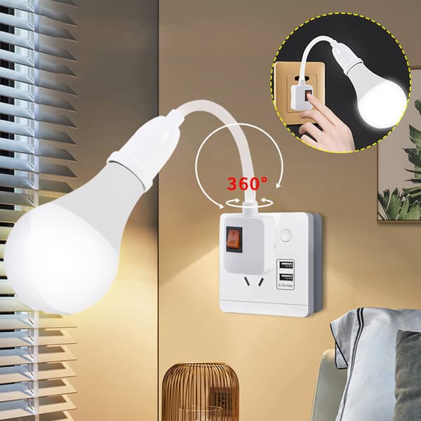 1 Stk LED lyspære E27 Sokkel Lampe Sokkel Holder Adapter Converte A