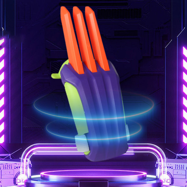 Gulerod 3D-udskrivning Wolverines Claw Gravity Fidget Gulerodslegetøj H Orange