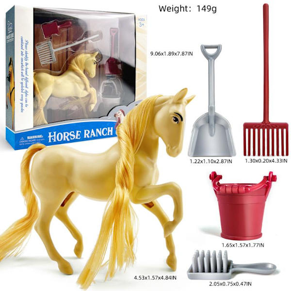 Ranch Häst Modell Leksaker Gray