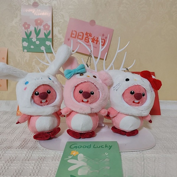 Kawaii Lovely Plush Ruby Transform Sanrio Plushie Doll nøkkelring A6