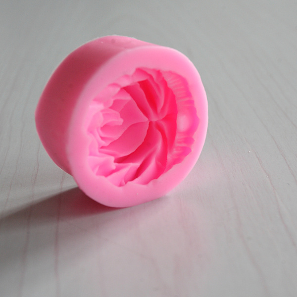 3D Rosblomma Fondant Tårta Choklad Sugarcraft Form ter Silic