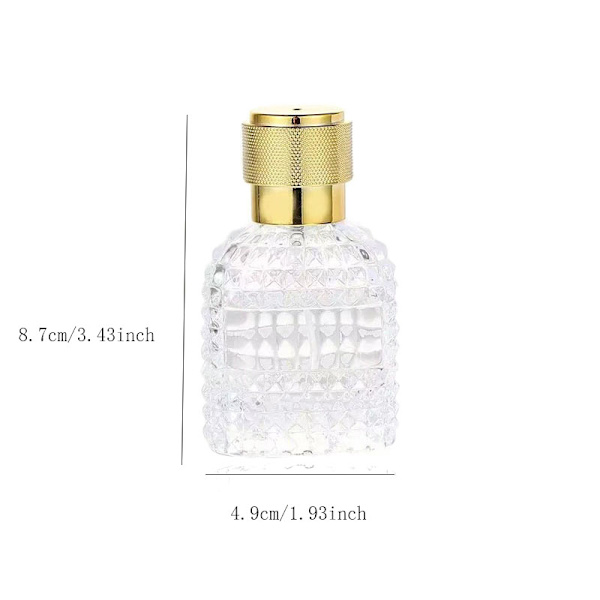 30 ml påfyllningsbar parfymatomizer tom ananasformad glasflaska
