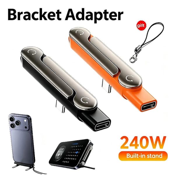 240W USB C Indbygget Stand Adapter Multifunktionel Sammenklappelig A1