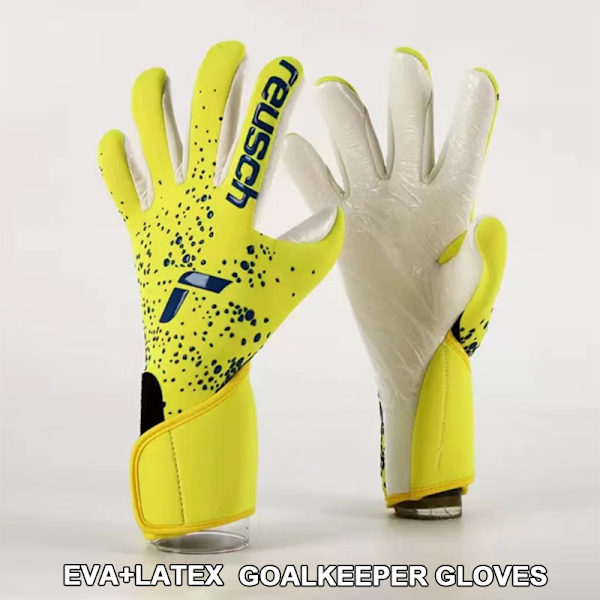 Latex slidstærk og skridsikker specialiseret fodboldmålmand Black Orange Size 9