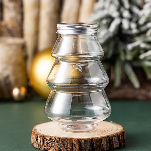 500 ml juletre snømann drikker juice godteriflaske Xmas P A