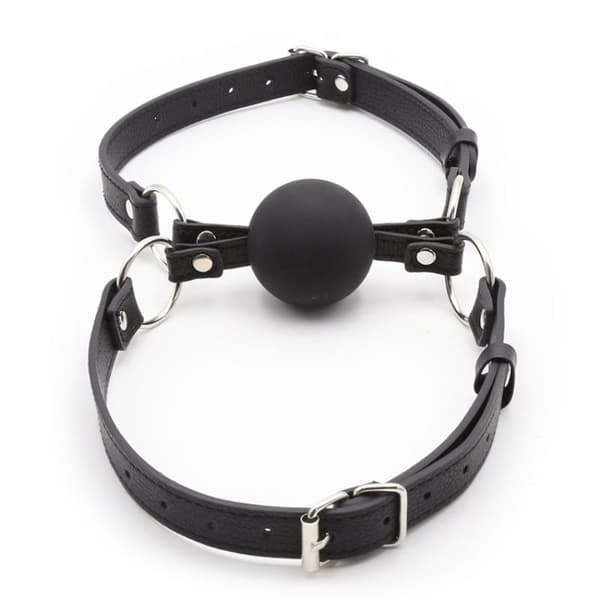Dobbelt Silikone Åben Mund Knebel BDSM-bindemidler Spil Rollespil