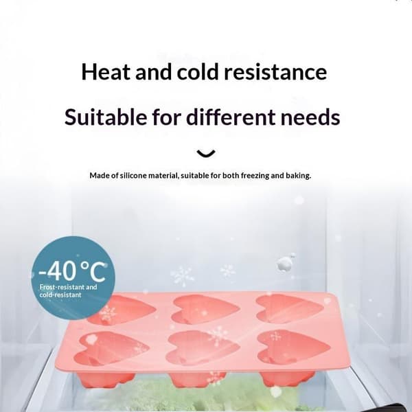 Hjerte sløjfeform slik kage chokoladeform 3D fondantform silikone Pink