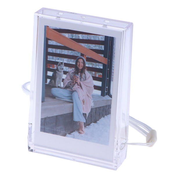 Lommer fotoalbum 3 tommers gjennomsiktig fotokortholder for ins Transparent