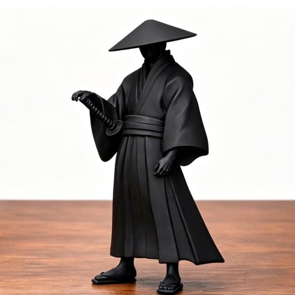 Mini Sverdmann Figur Bil Statue Ornament Miniatyrer Interiør