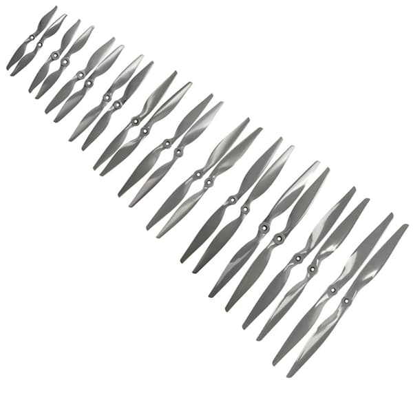 CW CCW RC Propeller 7x5 8x6 9x6 10x7 Tommer Grå 2-Blads Direkte D A5