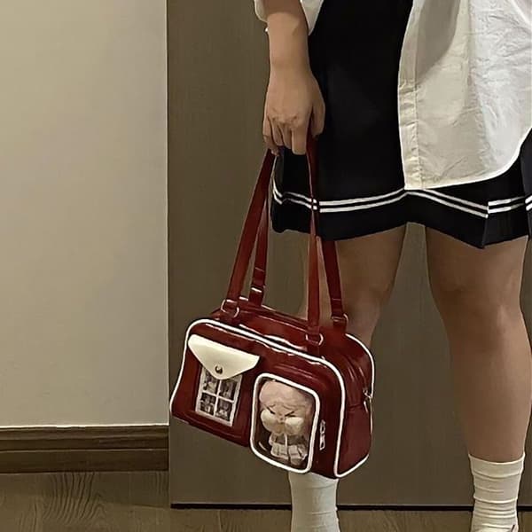 e Anime Crossbodyväska för kvinnor Black