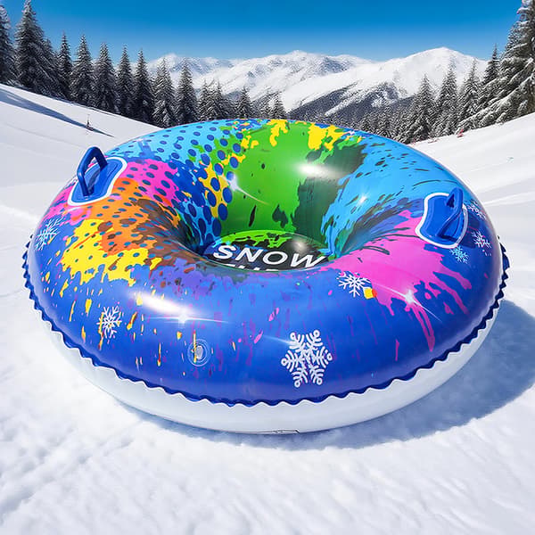 Uppblåsbar PVC-skidring, tjock snörör, vinter 10