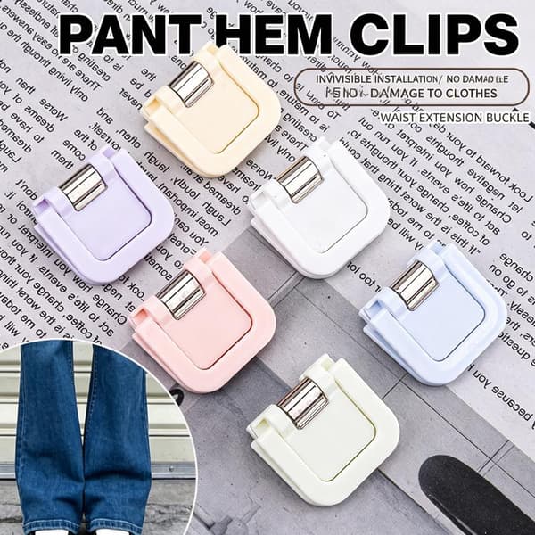 Multifunktionelle buksefoldklemmer Jeans Bukser Forkortelsesklemme Beige