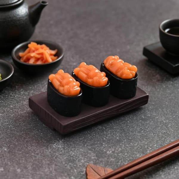 10 kpl Mini Sushi-malli Lohimäti Makea Katkarapu DIY Nukkekoti D A4