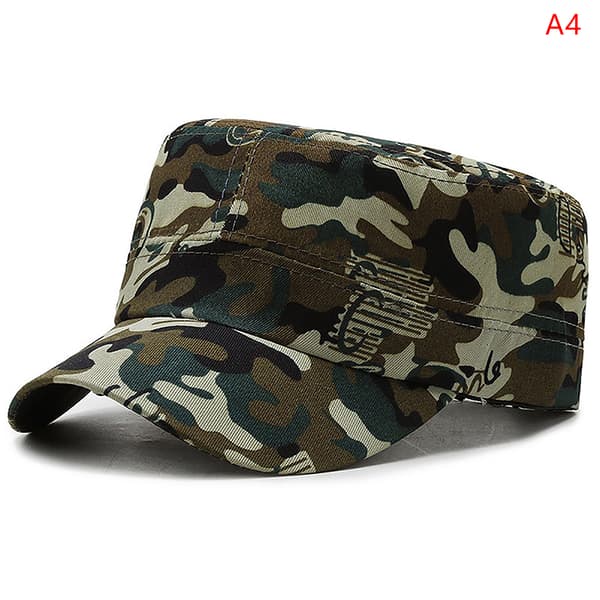 Camouflage Baseball Cap Hat Herre Dame Taktisk Flat Cap Hat Out A4