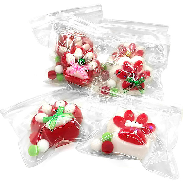 Julekatt Pote Squishy Fidget Leke e Katt Pote Silikon Avspenningsleke