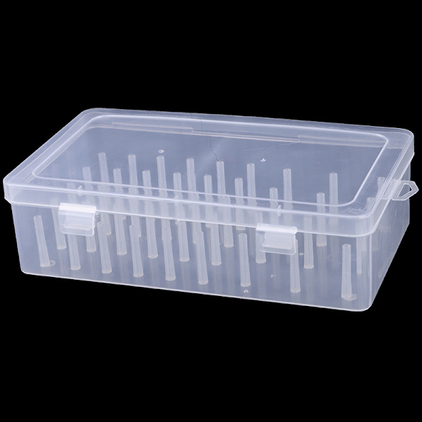 42 Axis Sytråd Box Transparent Wire Lagring Organizer