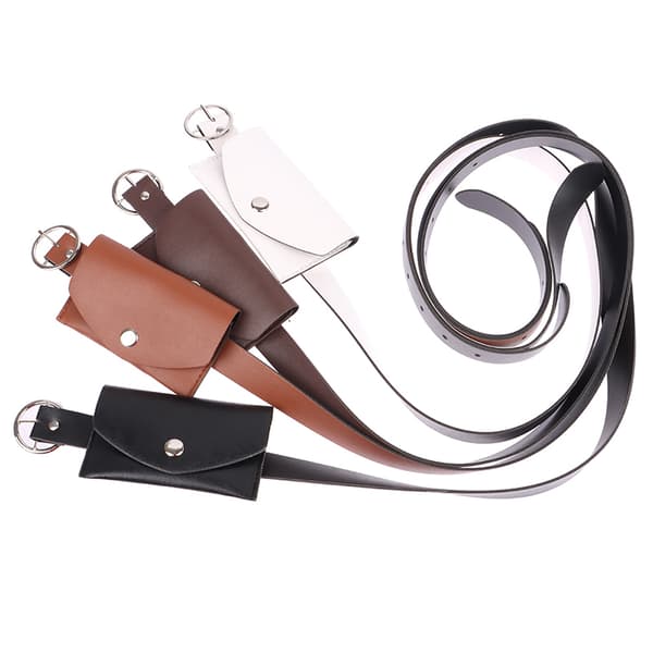 100 cm midjebelte justerbar midjepakke Metallspenne lommebok Tlf Coffee