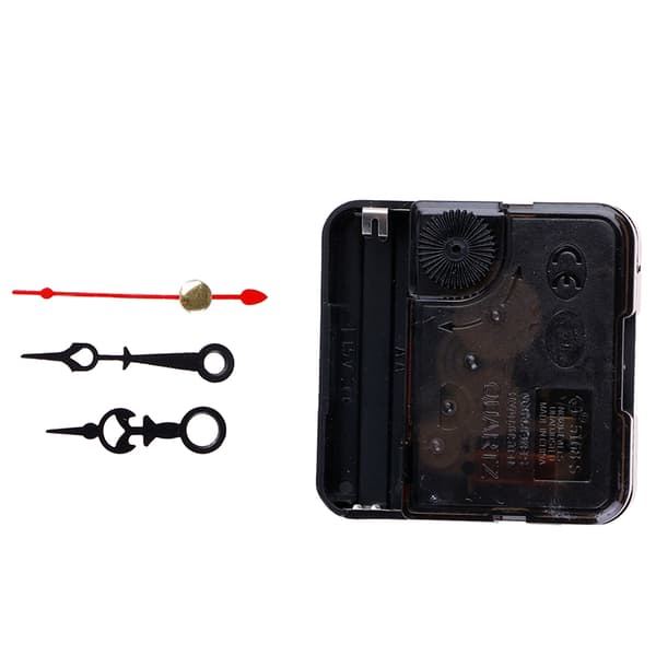 1 sæt lydløs kvarts urværk mekanisme DIY kit batteri Po A