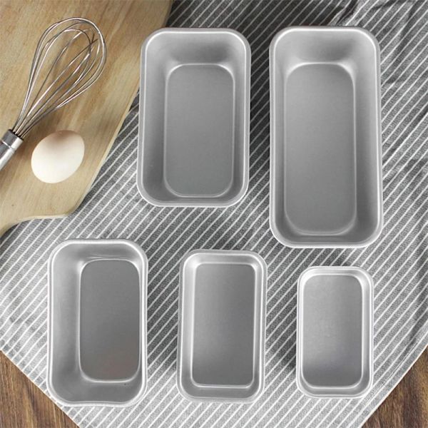 1 stk Firkantet boks Form Bakeverktøy Aluminiumslegering non-stick brød 152x88x71mm