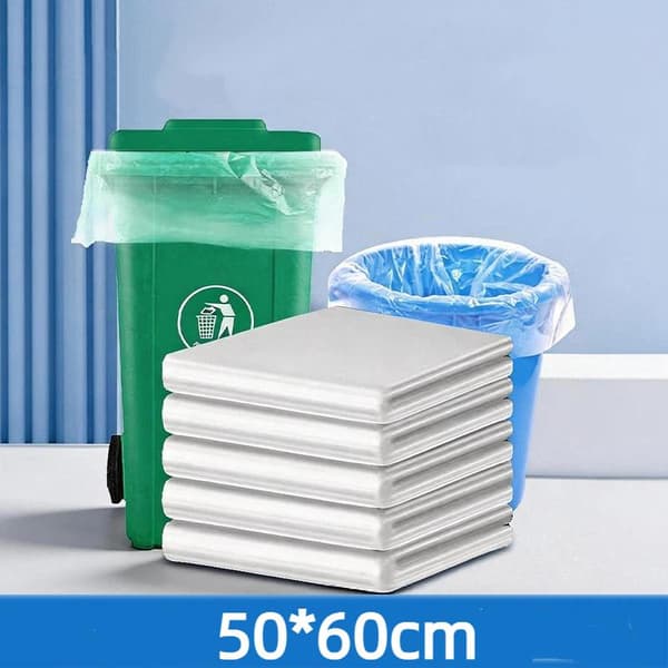 30/50 ST Tjocka Transparenta Engångs Extra Vita Stora Sop A2