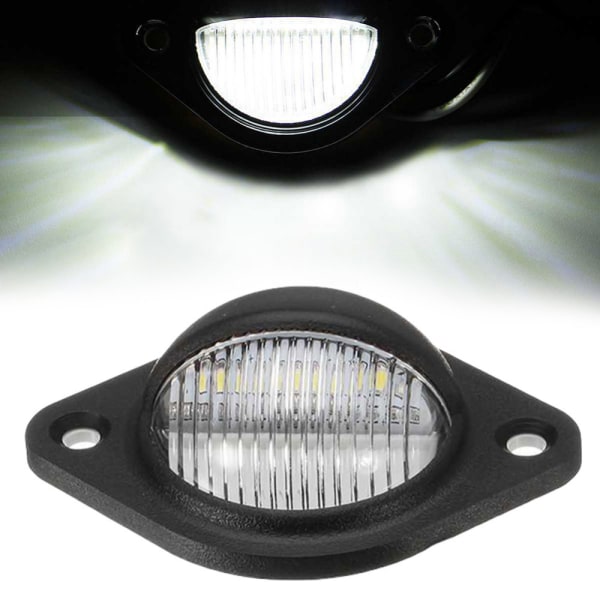1kpl 12V LED-numerokilpi Valaisin pyöreä LED-rekisterikilpi