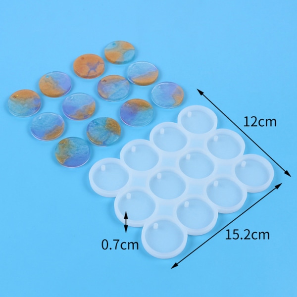 Kreativ sommerfugl rund oval form DIY silikonform for A2