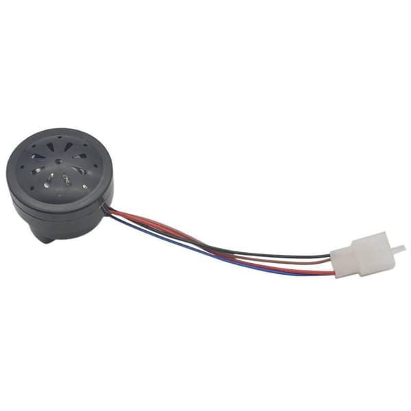 1/3 stk. 48V 60V Elbilhorn Sort 2i1 Med LED 4 ledninger Ste 1pc