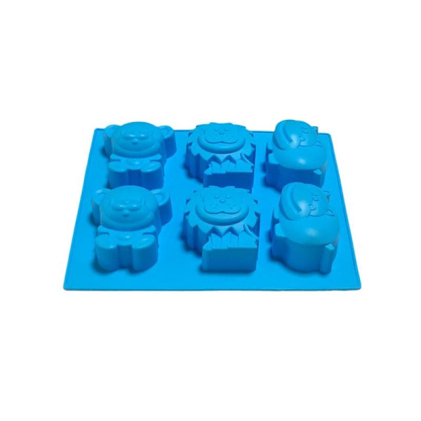 Gelépudding Dessert Mousse Bakform Handgjord Lejon Ko Silikon Blue