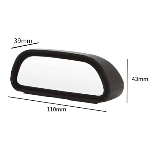 Justerbart vidvinkel sidespeil for bil, blindsone C 1PCS