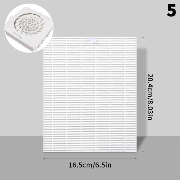 Erstatningsfilter for neglestøvsamler Neglestøvsugerfilter 5