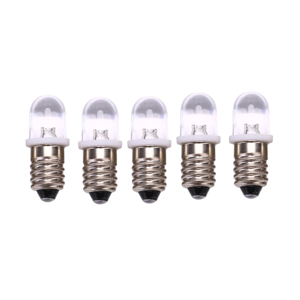 5kpl E10 Led Polttimo DC 3V 4.5V Instrumenttipolttimo Merkkivalo white DC4.5V