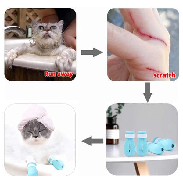Cat Claw Protector Bad Anti-ripe Cat Shoes For Cat Justerab A3