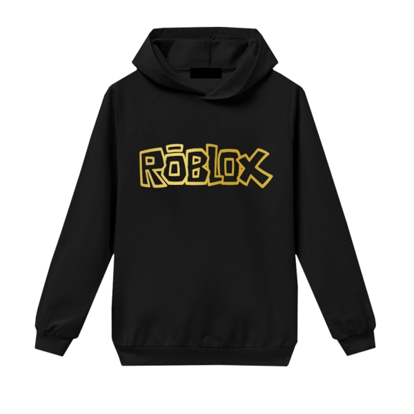 Roblox hoodie för barn med alfabet, julklappar black 140