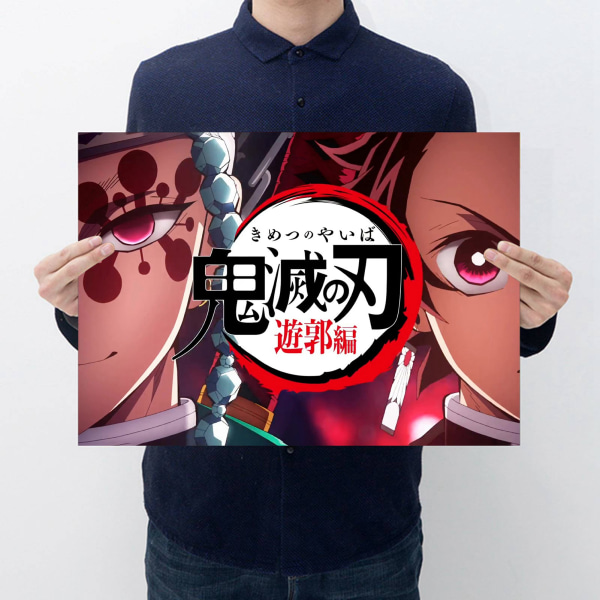 Anime Demon Slayer säsong 2 Affisch Rumsdekoration