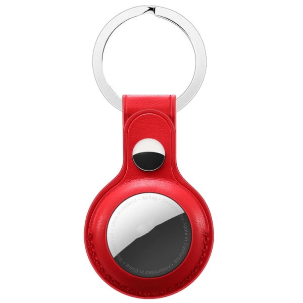 AirTag silikonskyddshölje kompatibel med Apple Airtags-fodral röd