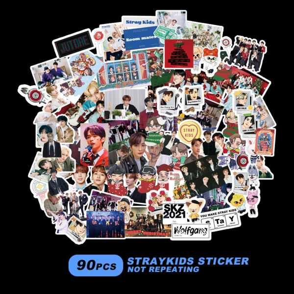 90Pcs Kpop Stray Kids Photo Album Decor Sticker