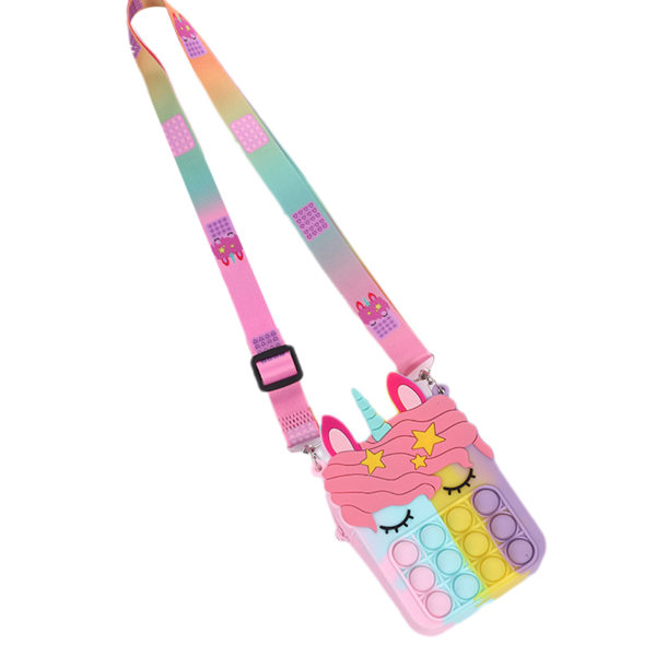 Unicorn Fidget Bag Myntväska Fidget Toy för barn