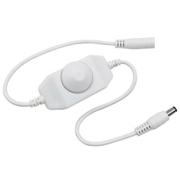 Inline LED lysstyrkejusteringsbryter dimmekontroller monokrom LED lyslist LED dimmer 12V-24V dimmerlys