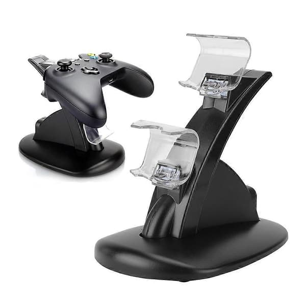 Dobbel Lader Kontroller Stativ Skrivebordslader for PlayStation 4 Spillkonsoll Joystick