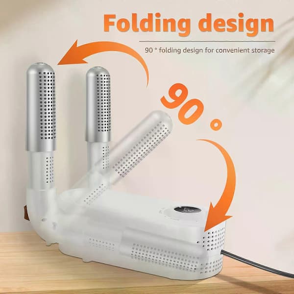 Boksehandsketørrer med intelligent timer, foldbar boksehandsketørrer, 90 foldbar, eliminerer effektivt