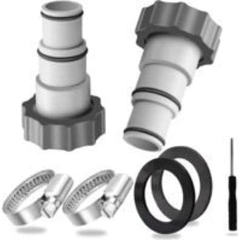 32-38mm Poolslangsadapter, 2 stycken Intex 32-38mm pooladapter, 38mm pooladapter, Intex poolslangskoppling, poolpump-slangadapter.