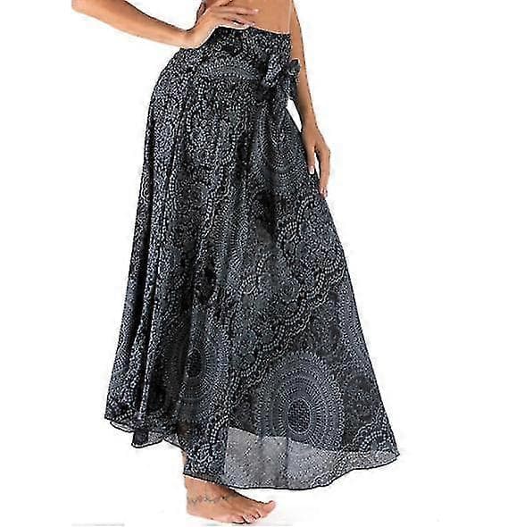 Lang sigøyner-boho-hippie-skjørt for kvinner