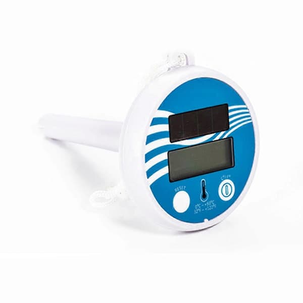 Flydende digitalt pooltermometer solcelledrevet udendørs pooltermometer vandtæt LCD-display spa